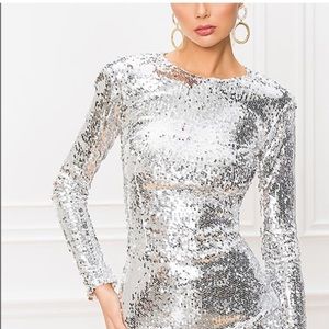 Superdown Shayla Sequin dress